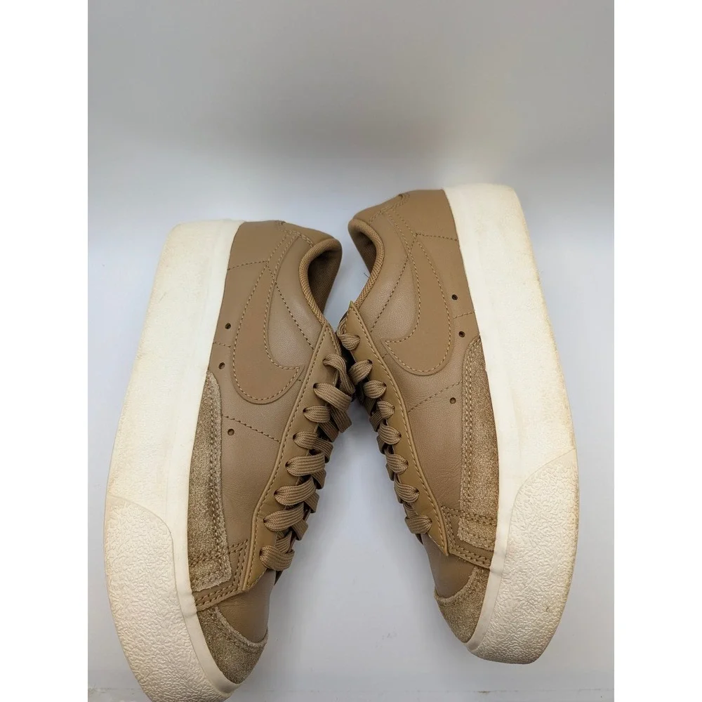 Nike Blazer Low Platform Size 6 Shoes Driftwood Tan Womens Sneakers DJ0292-200